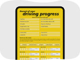 Image of an AA driver record card