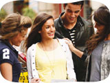 Image - girl being congratulated by friends