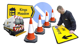 The AA has provided direction signs for Glastonbury for 8 years