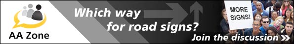 Which way for road signs? - join the discussion in the AA zone