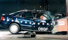 Audi A4 crash test picture