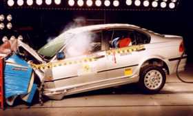 BMW 3 series crash test picture