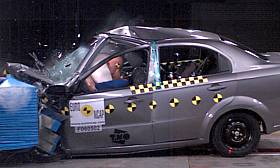Chevrolet Aveo crash test picture