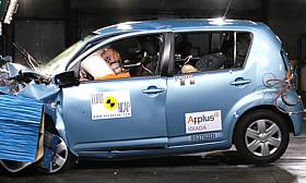 Daihatsu Sirion crash test picture
