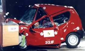 Fiat Seicento crash test picture