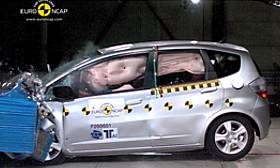 Honda Jazz crash test picture