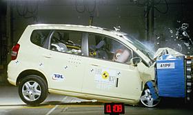 Honda Jazz crash test picture