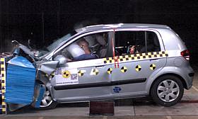 Hyundai Getz crash test picture