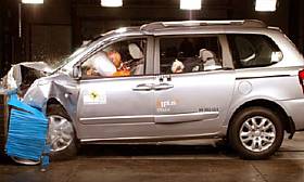 Kia Sedona crash test picture