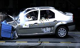 Dacia Logan crash test picture