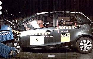 Mazda 2 crash test picture