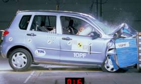 Mazda 2 crash test picture
