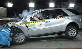 Mercedes-Benz M-Class crash test picture