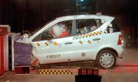 Mercedes-Benz A-class crash test picture