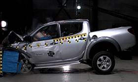 Mitsubishi L200 crash test picture