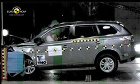 Mitsubishi Outlander crash test picture