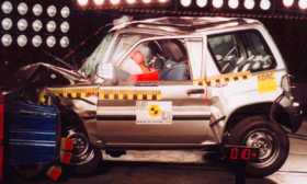 Mitsubishi Shogun Pinin crash test picture