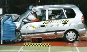 Mitsubishi Space Star crash test picture