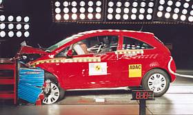 Vauxhall Corsa crash test picture