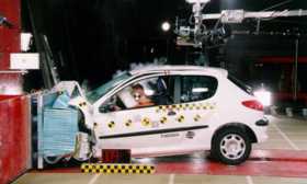 Peugeot 206 crash test picture