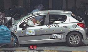 Peugeot 207 crash test picture