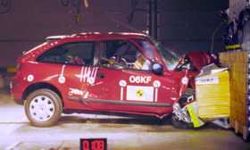 Rover 25 crash test picture
