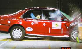 Rover 75 crash test picture