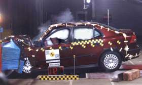 Saab 9-3 crash test picture