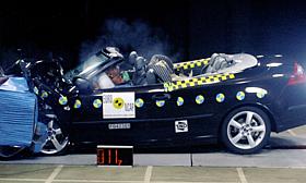 Saab 9-3 crash test picture