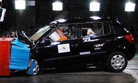 Skoda Fabia crash test picture