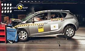 Vauxhall Astra crash test picture