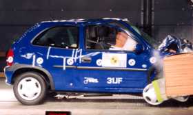 Vauxhall Corsa crash test picture