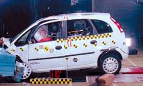 Vauxhall Meriva crash test picture