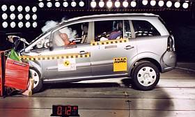 Vauxhall Zafira crash test picture