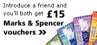 Get a friend to join the AA and you'll both get £15 in Marks & Spencer vouchers