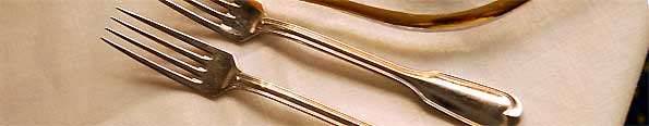 Cutlery on a dining table