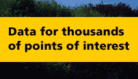 Data for thousands of points of interest