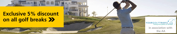 Exclusive 5% discount on all golf breaks