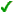 green tick