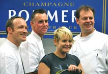 Our competition winner with the judges