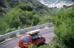 Car on a European road, courtesy of AA World Travel Library