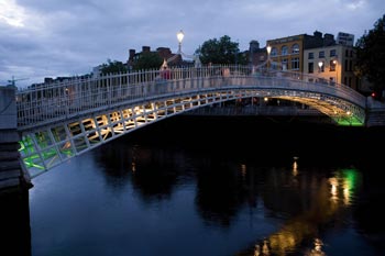 Ha'penny Bridge Dublin, courtesy of AA World Travel Library