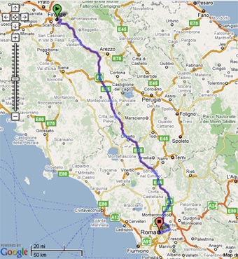 A route map