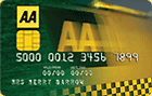 Image of old-style green and yellow AA credit card