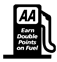Double reward points on fuel purchases
