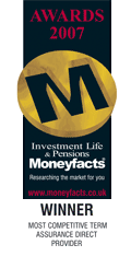 Moneyfacts Awards 2007: Winner – Most Competitive Term Assurance Direct Provider