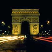 The Champs-Elysees in Paris, France