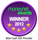 Moneynet Awards Winner 2012 - Best Cash ISA Provider