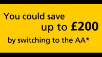 You could save up to &pound;200 by switching to the AA. Get a car insurance quote.