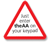 Enter theaa on your keypad